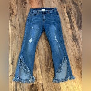 HAYDEN Los Angeles Distressed Frayed Hem Jeans 💫
